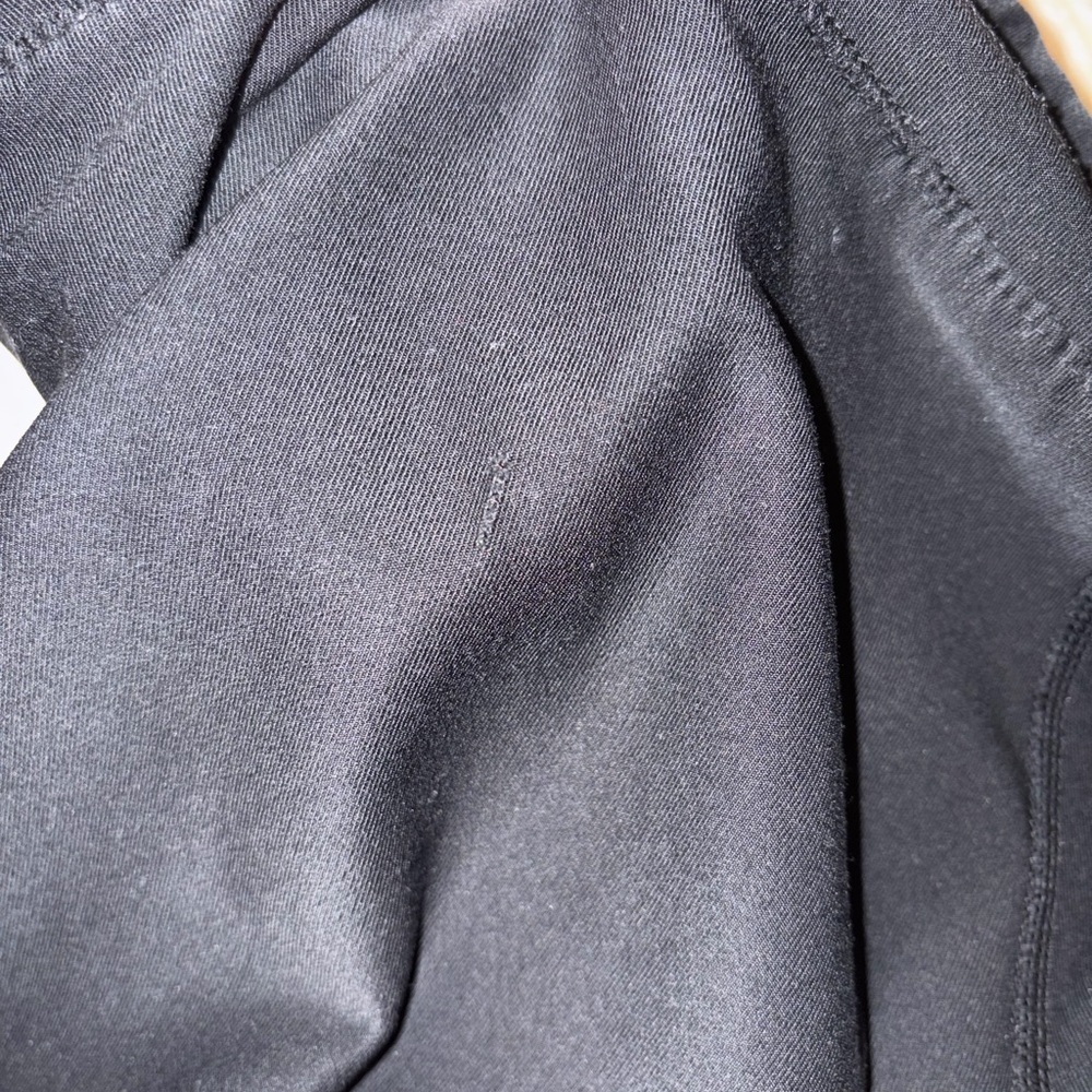 Nike Black Leggings with White Swoosh - Picture 2 of 2